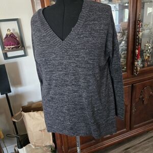 Torrid Charcoal V-Neck Sweater
